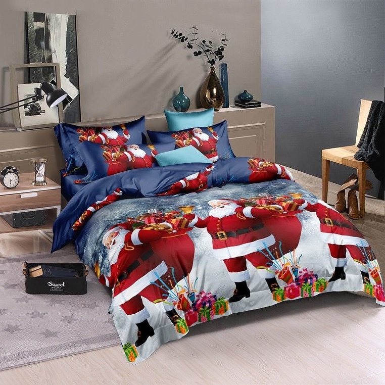 One and a half bed bedding set New Year's
