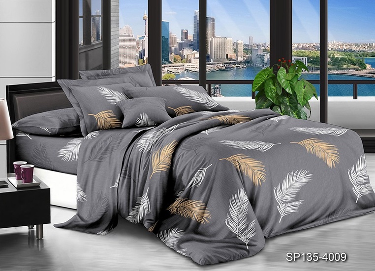 Double bed linen set (polysatin)