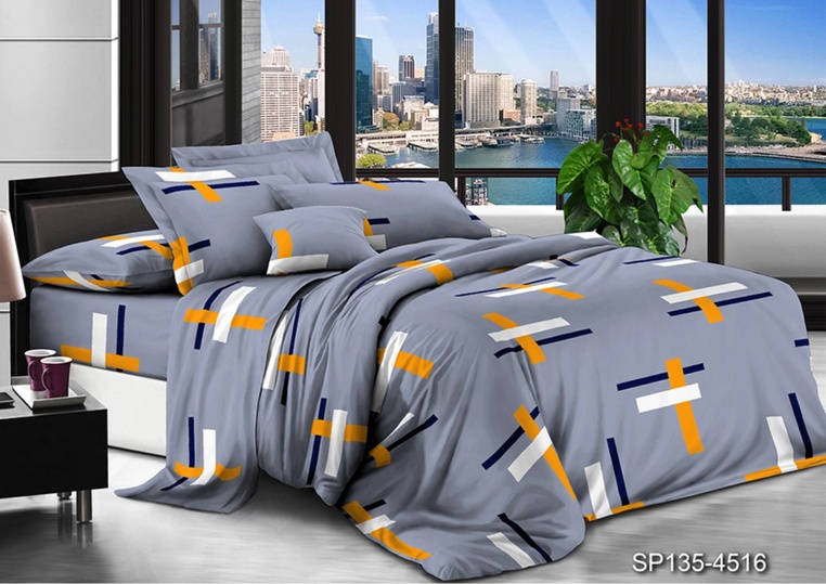 One and a half bed linen set (polysatin)