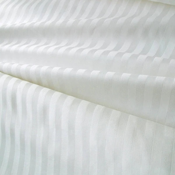 Bed linen set for hotels stripe satin