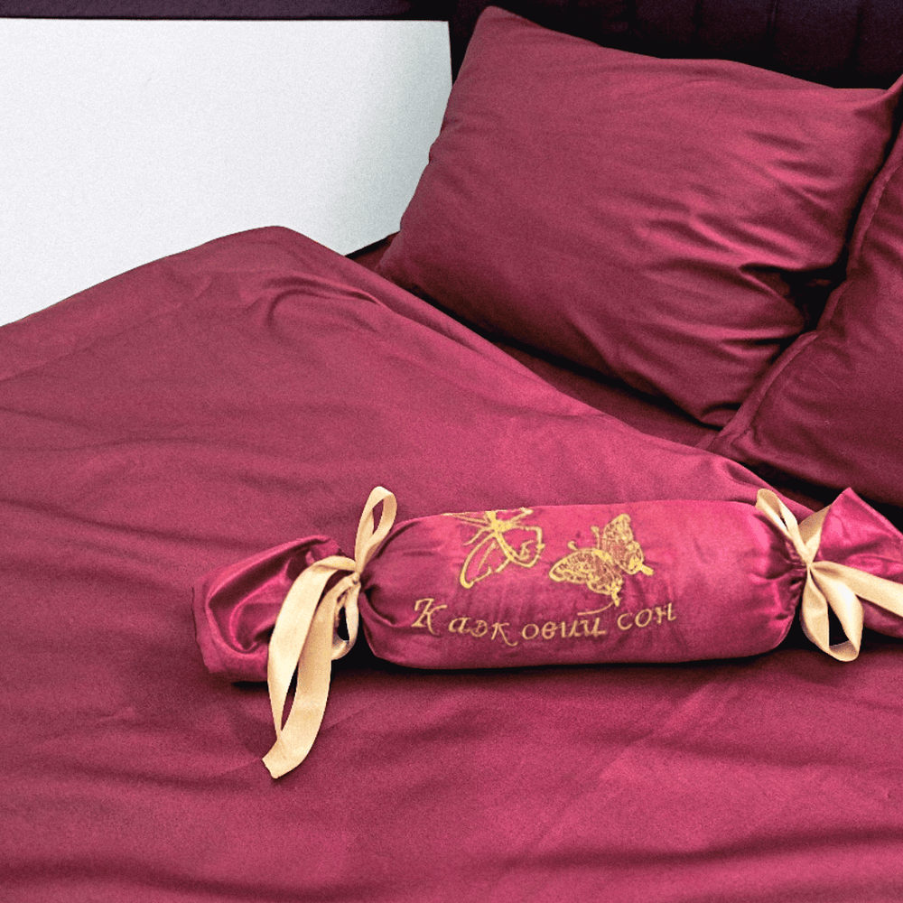 Bedding set Night in Bordeaux satin 150x220 60151 photo