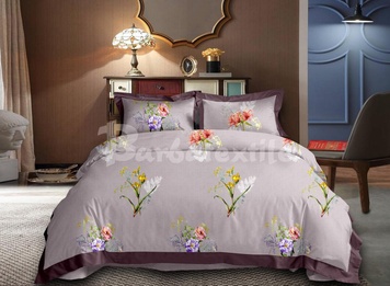 Bed linen set one and a half satin (cotton - 100%)