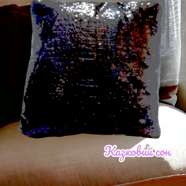 Decorative sequin pillow 40X40, 40Х40