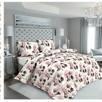 One and a half bed linen set "Roses"