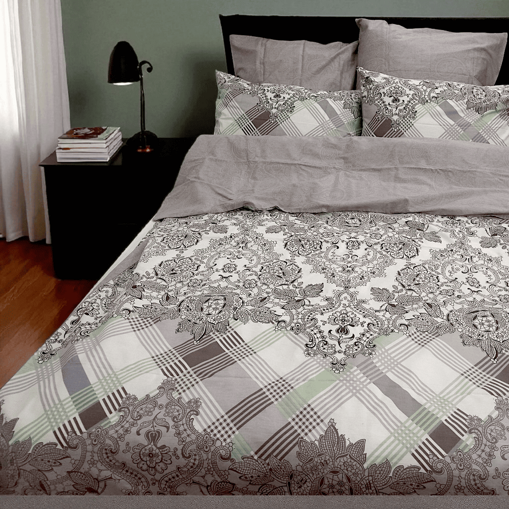 Bedding set 'Azhurni Sni' 180X220 (double) satin 100% - cotton 3748 photo