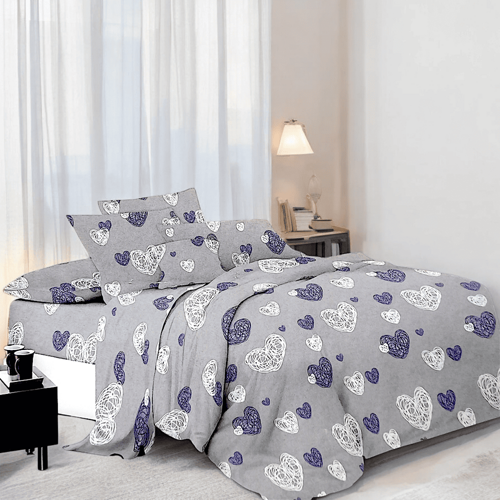 Flannel bedding set (fable) one-and-a-half