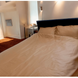 Striped satin bed linen set 100% cotton cappuccino family size 50586 photo 3