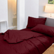 Double stripe satin set (100% cotton) burgundy 2735 photo 4