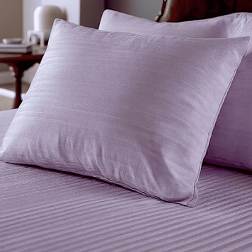 Pillowcase striped satin 70X70 purple color 50695 photo