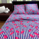 Double bed linen set "Pink flamingos" 5031 photo 2