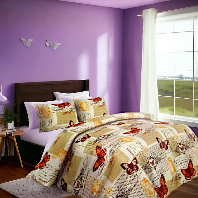 Double bed linen set Butterflies