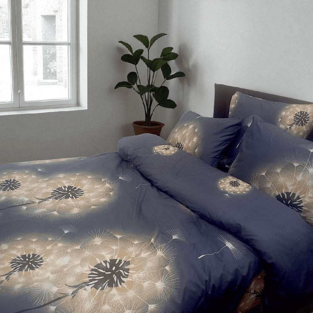 Bedding set 'Night Dandelions' 150X220 polyester 50930 photo