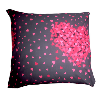 Pillowcase 70X70 "Red Heart" cotton 504876 photo