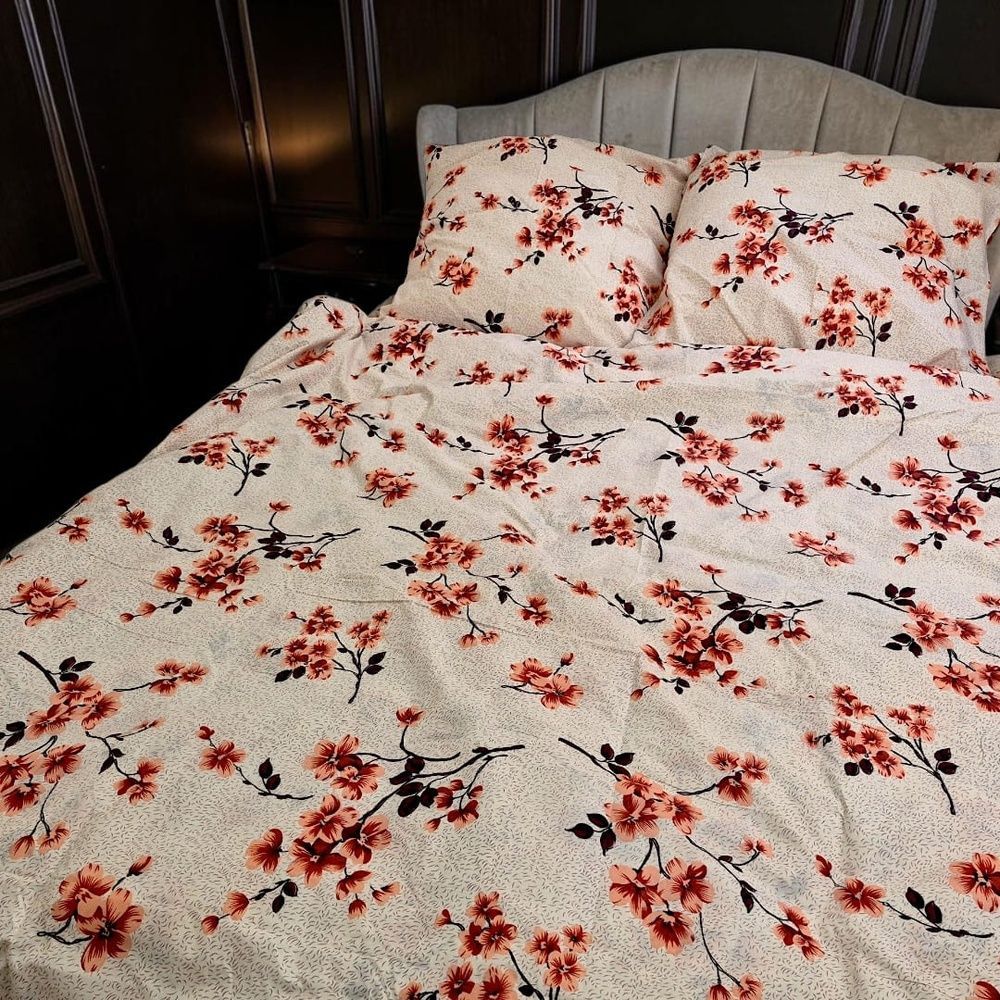 Bedding set euro size "Roses" 1852 photo
