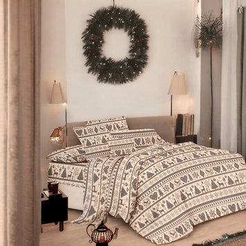 Flannel bedding set (fable) one-and-a-half New Year's