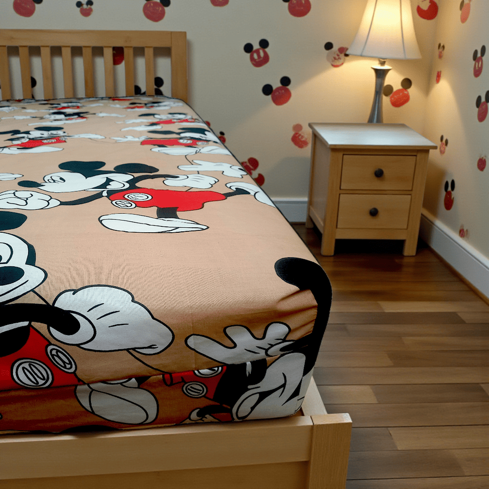 Children's fitted sheet Mickey Mouse 0.90x200+25 cm 51019 photo