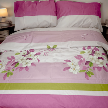 Pink Serenade Bed Linen Set 200x220 Polyester 50263 photo
