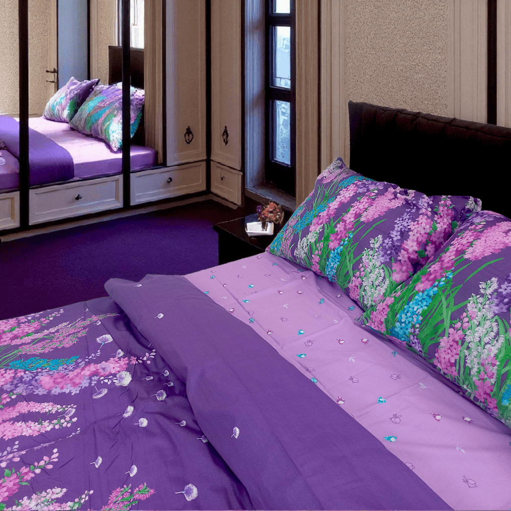 Bedding set "Summer Color" 180X220 (double) satin (100% cotton) 4416 photo