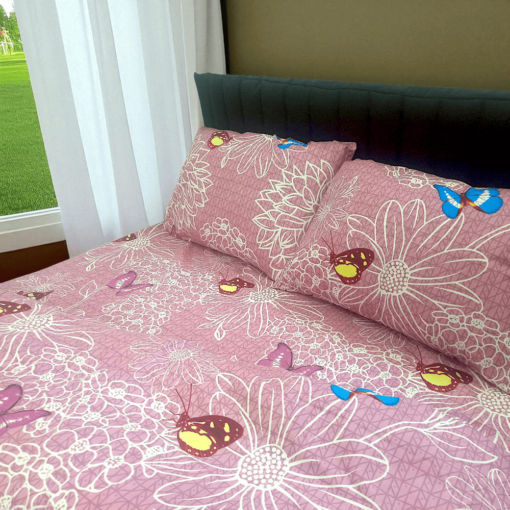 Bedding set "Melody of Summer" 200X220 (European size) poly satin 50945 photo