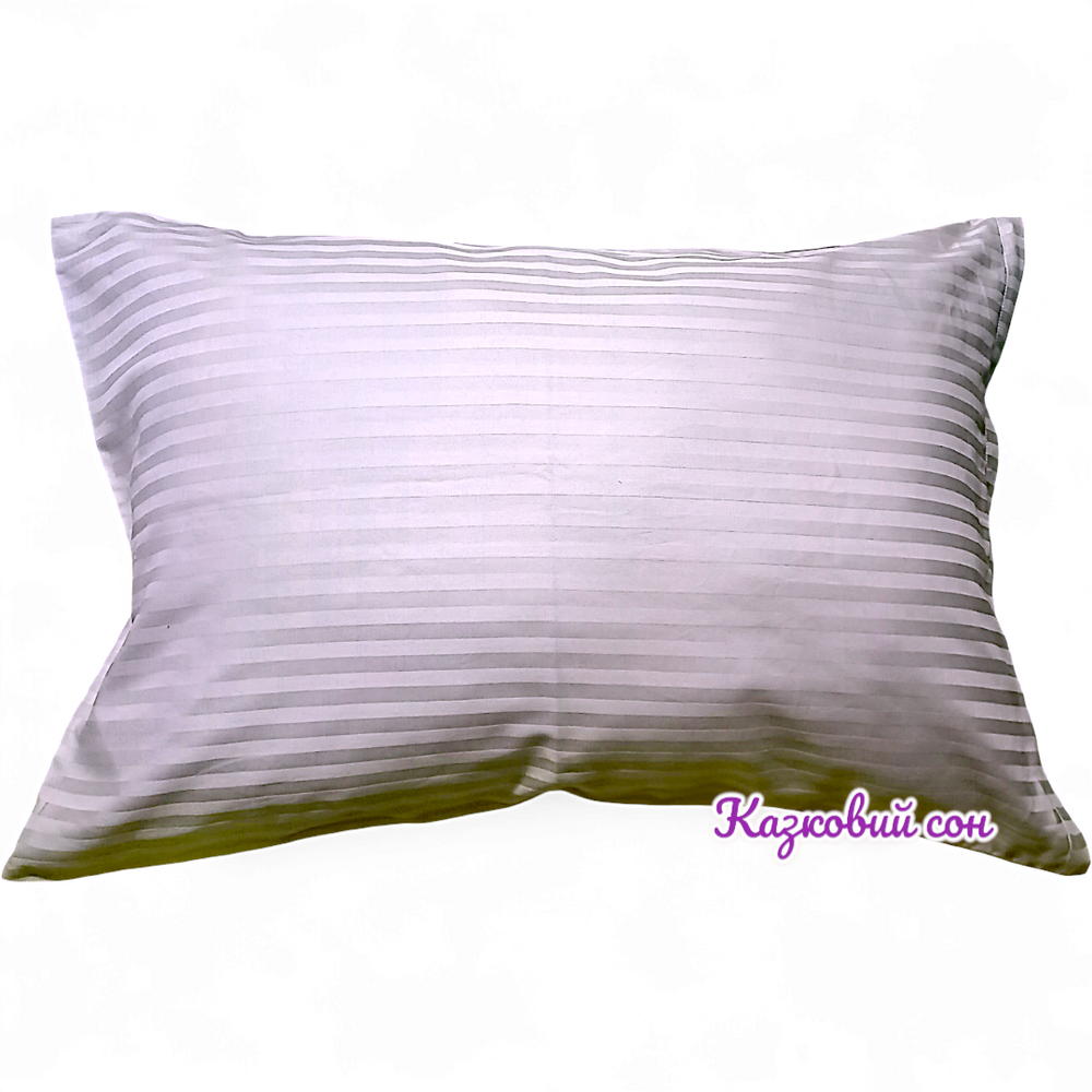 Pillowcase 50X70 stripe satin with lock *2pcs