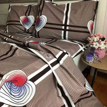 Bed linen set one and a half polysaten