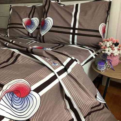 One and a half bed linen set, One and a half bedrooms, Polysatin, 50Х70-2 pcs, 1.50Х2.20-1pcs, 1.45Х2.10-1pcs, Attention! The shade of the fabric may differ from the photo depending on the monitor settings!