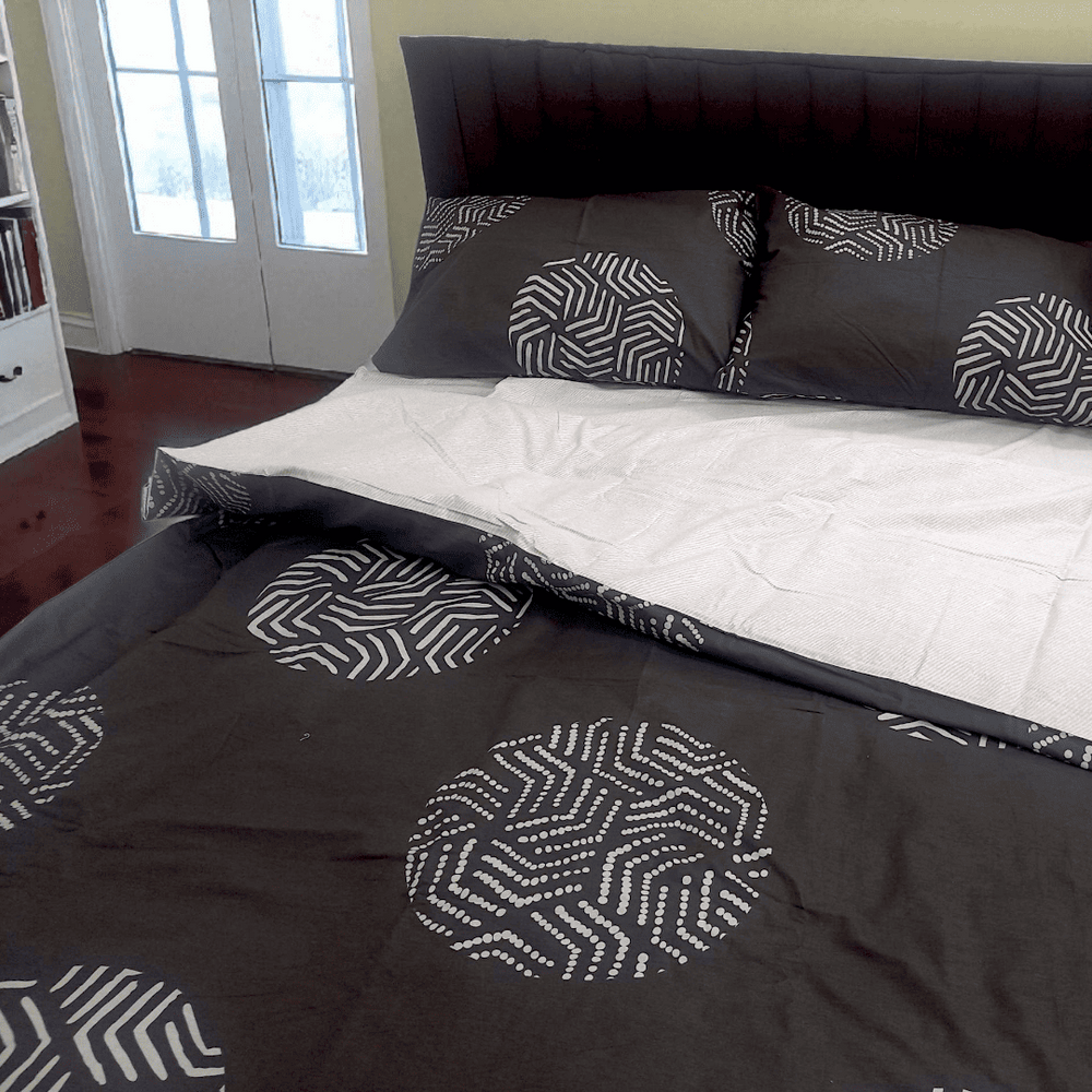 Bedding set "Night Caprice" 180X220 (double) satin cotton 2812 photo
