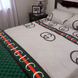 Cotton bedding set 'Gucci Night' 200x220 (euro size) 50814 photo 2
