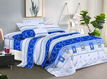 Bedding set euro size, Euro, Polycotton, 70Х70-2 pcs, 2.00Х2.20-1pcs, 1.95Х2.10-1pcs, 70% synthetics + 30% cotton, Attention! The shade of the fabric may differ from the photo depending on the monitor settings!